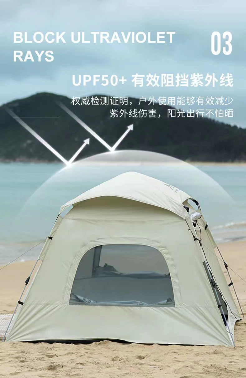 Cheap Goat Tents 3 4 Person Camping Tent Outdoor Automatic Quick Open Tent Rainfly Waterproof Picnic Tent Family Travel Park Instant Setup Tent   
